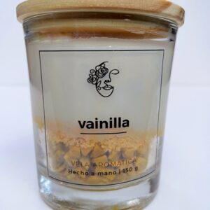 Vela de soja con aroma a vainilla